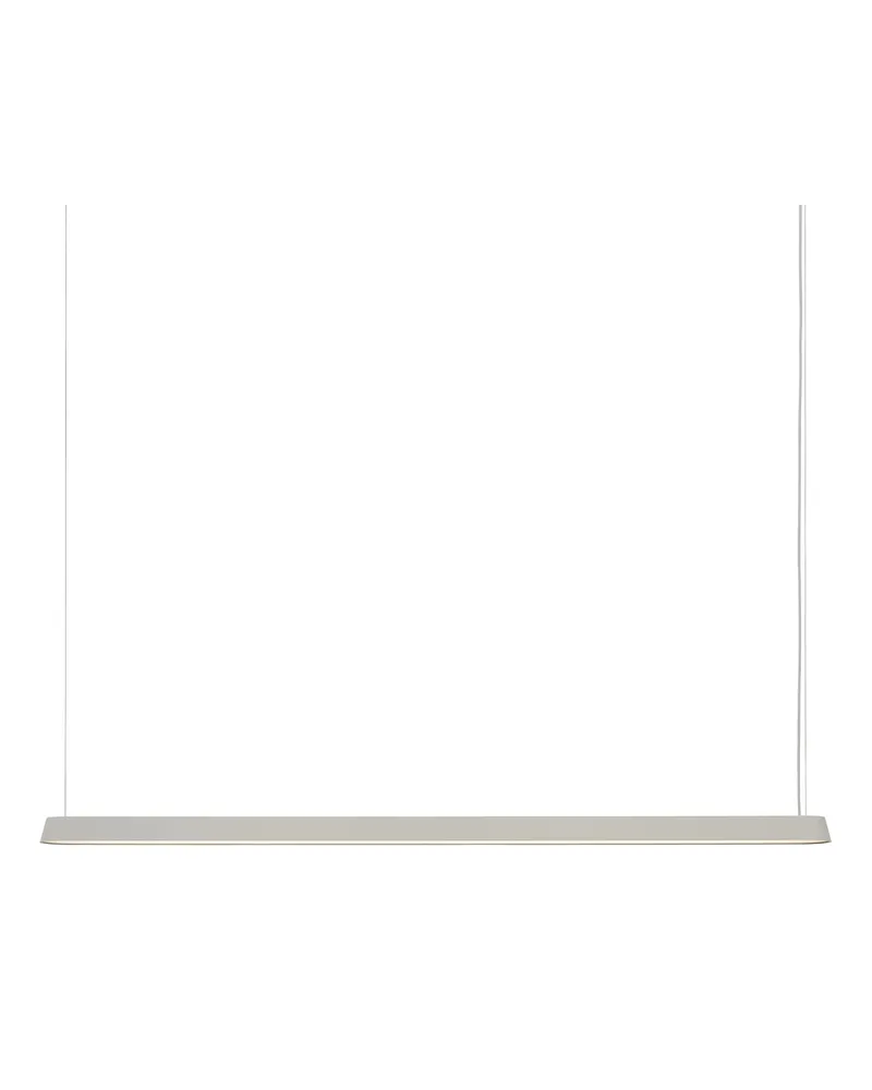Muuto Pendelleuchte Linear - Grau - Aluminium - Designer Thomas Bentzen 