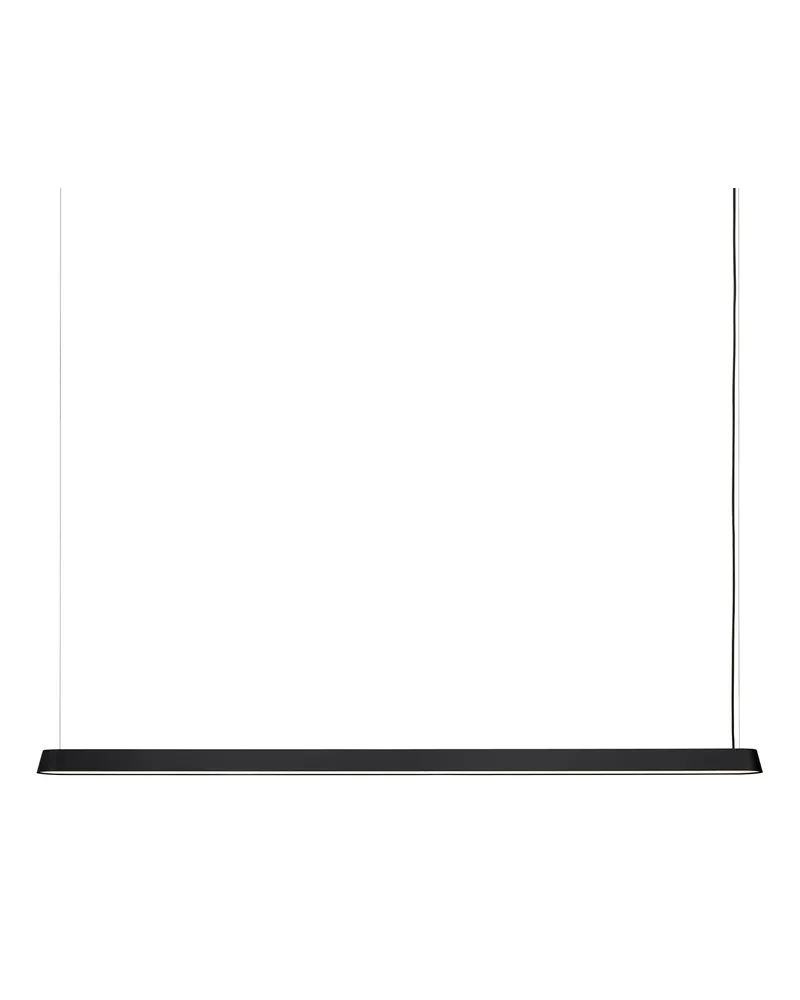 Muuto Pendelleuchte Linear - Schwarz - Aluminium - Designer Thomas Bentzen 