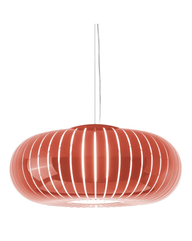 Kartell Pendelleuchte Teresa - Orange - Recyceltes PMMA - Designer Ferruccio Laviani 