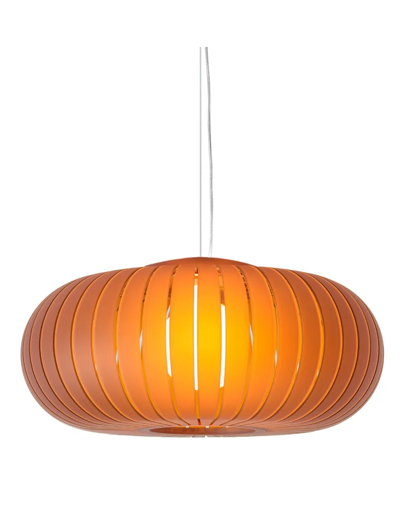 Kartell Pendelleuchte Teresa - Orange - Recyceltes PMMA - Designer Ferruccio Laviani 