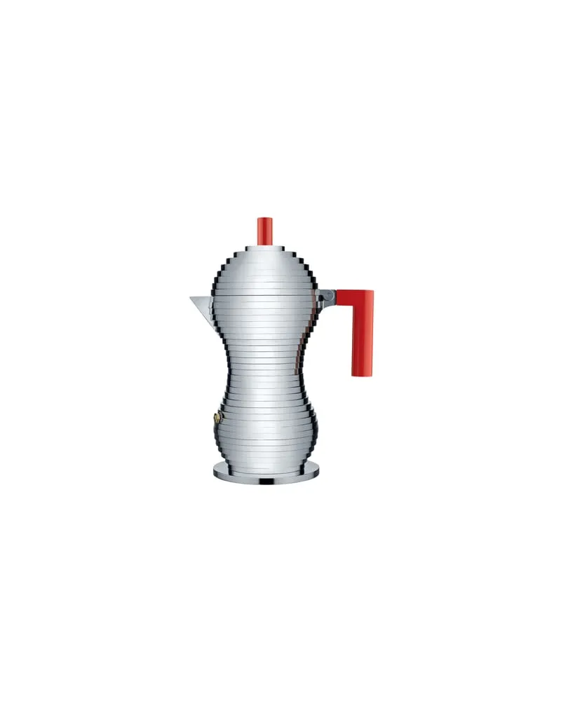 Alessi italienischer Kaffeebereiter Pulcina - Metall - Gussaluminium - Designer Michele de Lucchi 