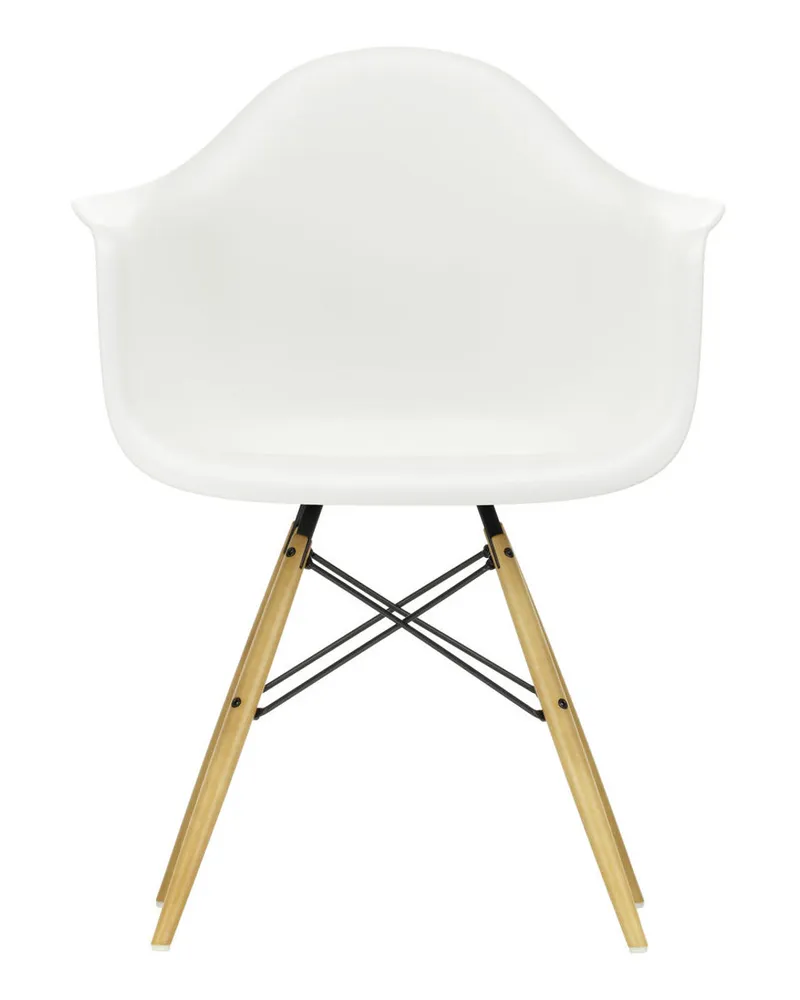 Vitra Sessel Eames Plastic Armchair - Weiß - Massivahorn - Designer Charles & Ray Eames 