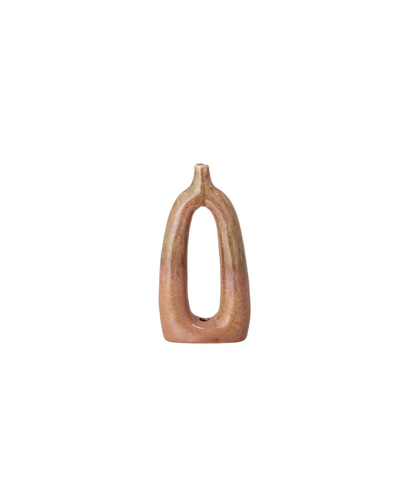 Bloomingville Vase Vases - Braun - emaillierte Keramik 