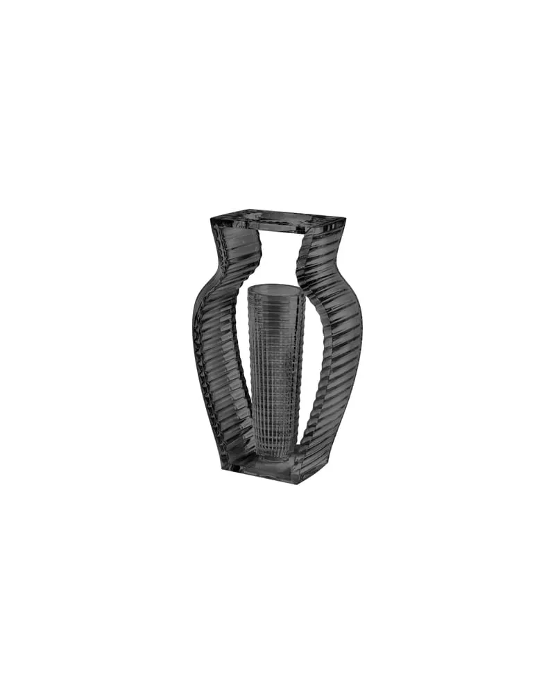 Kartell Vase Shine - Grau - PMMA - Designer Eugeni Quitllet 