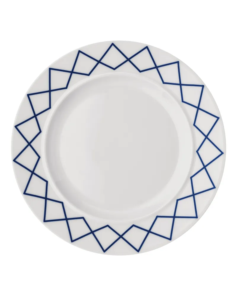 Alessi Teller La Bella Tavola - Blau - Feines Porzellan - Designer Ettore Sottsass 
