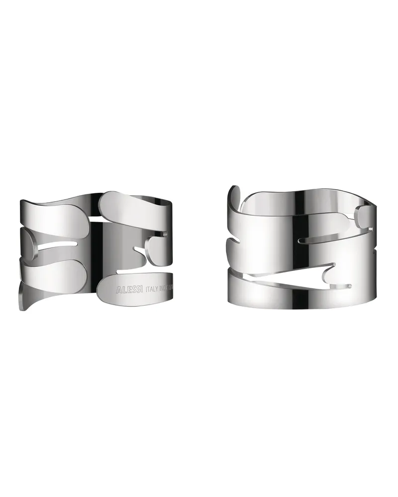 Alessi Serviettenring Bark - Metall - rostfreier Stahl - Designer Donia Maaoui Metall