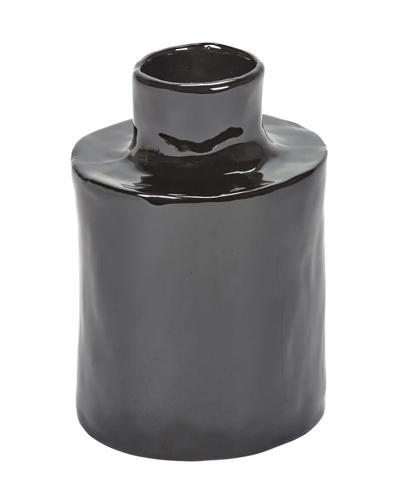 Serax Vase Héléna - Schwarz - Sandstein - Designer Marie Michielssen 