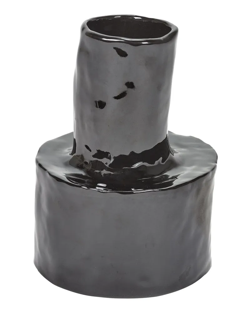 Serax Vase Héléna - Schwarz - Sandstein - Designer Marie Michielssen 