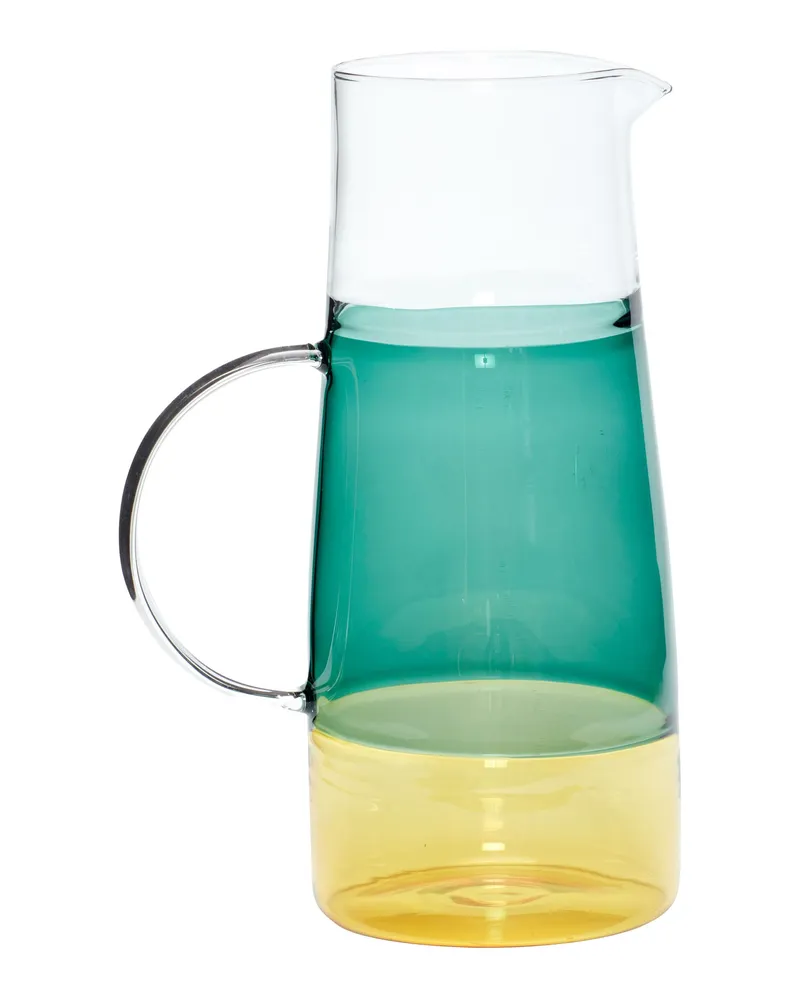 Hübsch Karaffe Lemonade - Grün - mundgeblasenes Glas 