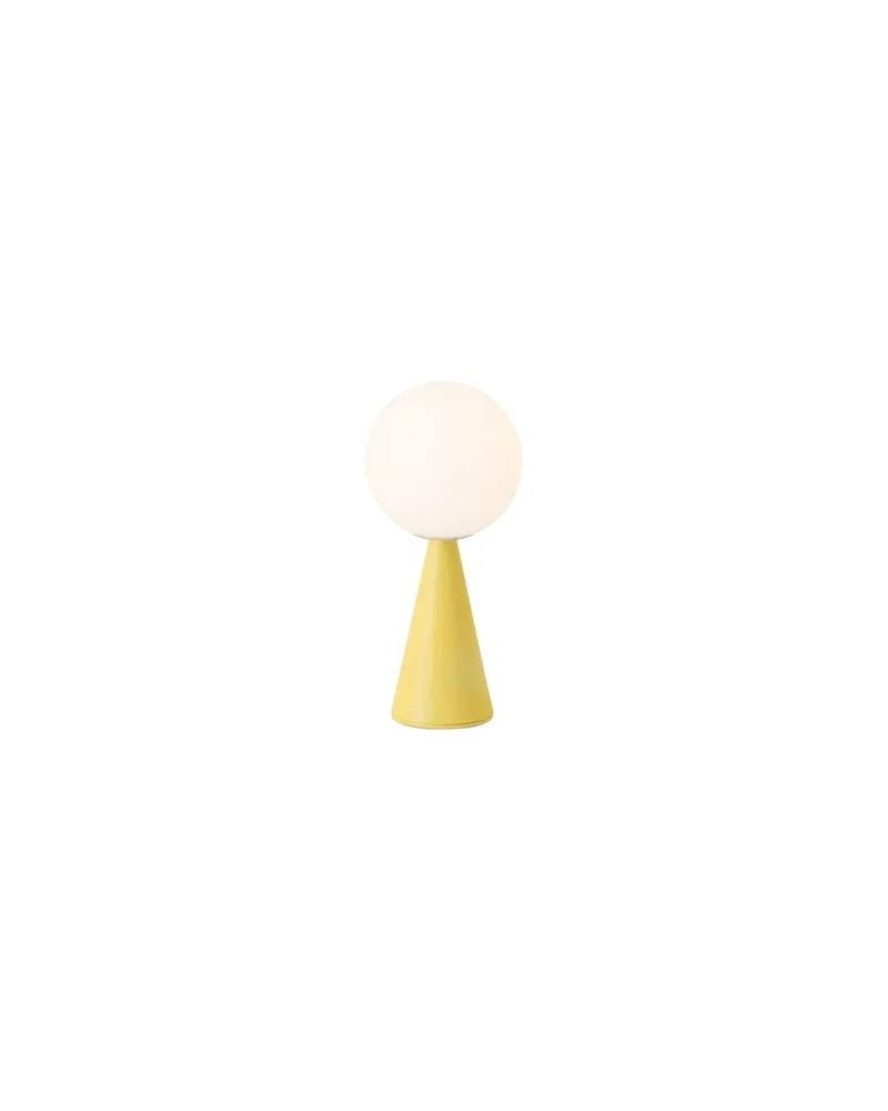 FontanaArte Tischleuchte Bilia - Gelb - Satiniertes mungeblasenes Glas - Designer Gio Ponti 