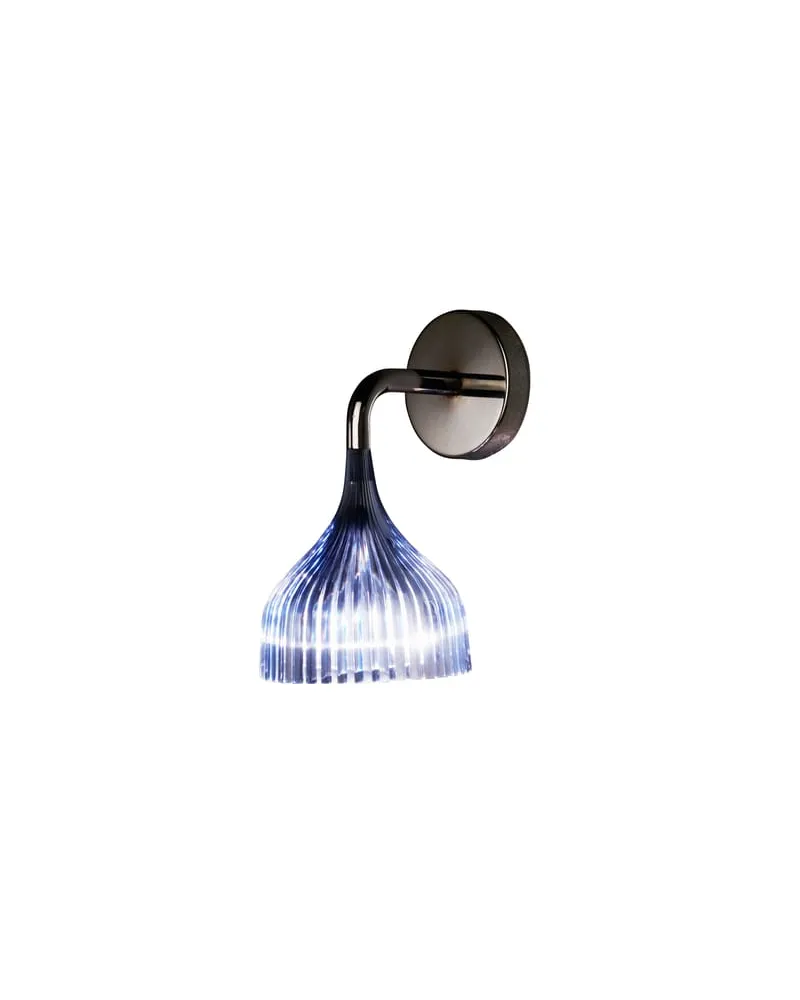 Kartell Wandleuchte E - Blau - Polycarbonat 2.0 - Designer Ferruccio Laviani 