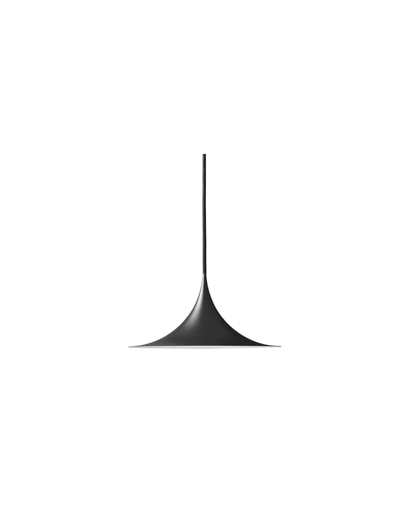 Gubi Pendelleuchte Semi - Schwarz - emailliertes Metall - Designer Torsten Thorup 