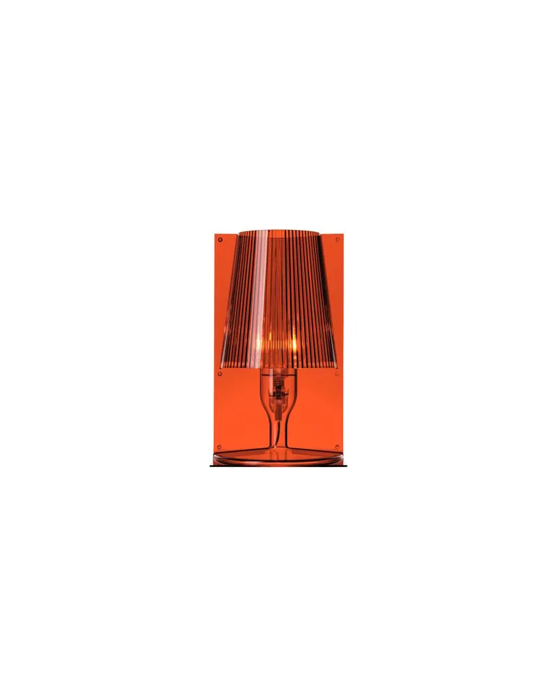 Kartell Tischleuchte Take - Orange - Polycarbonat 2.0 - Designer Ferruccio Laviani 