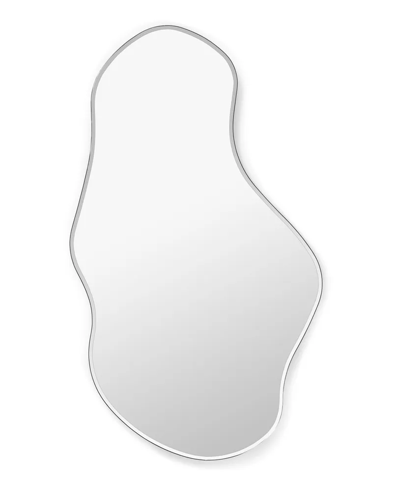 ferm LIVING Wandspiegel Pond - Metall - Zink verchromt 