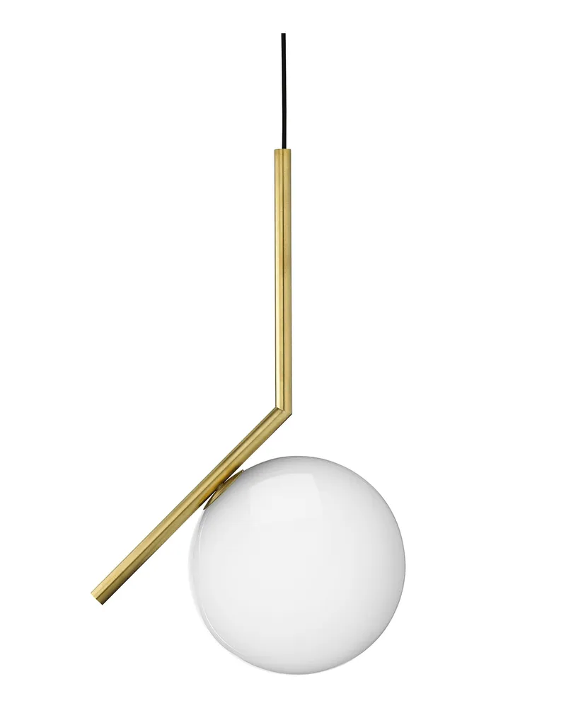 Flos Pendelleuchte IC - Gold - gebürstetes Messing - Designer Michael Anastassiades 