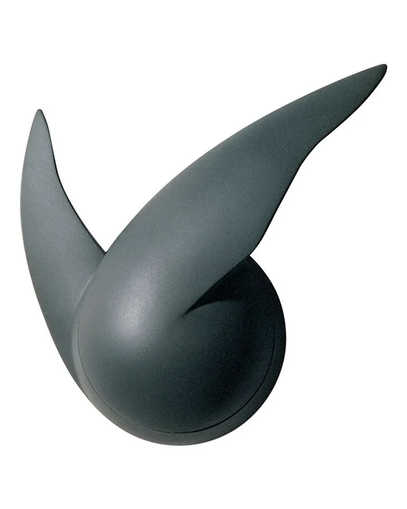 Alessi Wanduhr - Schwarz - ABS - Designer Philippe Starck 