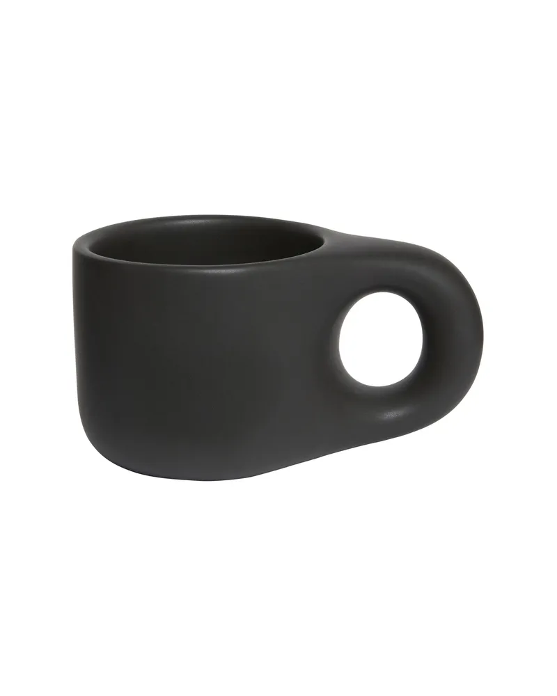 Toogood Becher Dough - Schwarz - emaillierter Sandstein - Designer Faye Toogood 