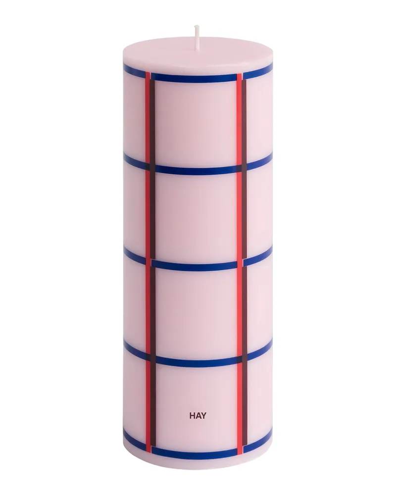 Hay Blockkerze Column - Bunt - Stearin 