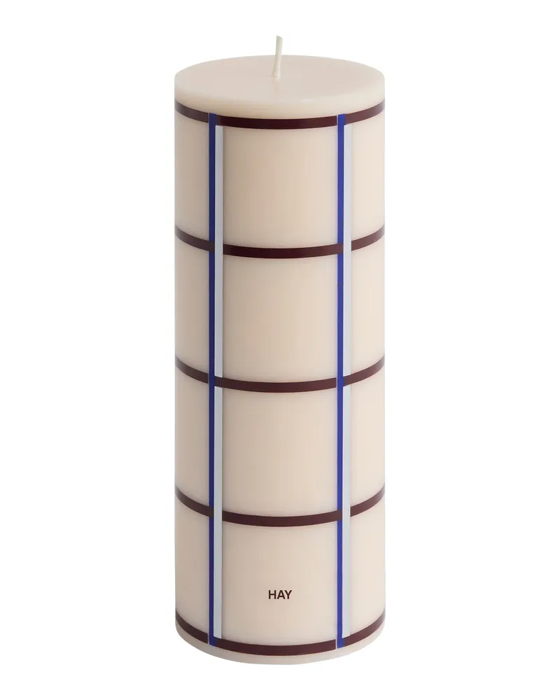Hay Blockkerze Column - Bunt - Stearin 