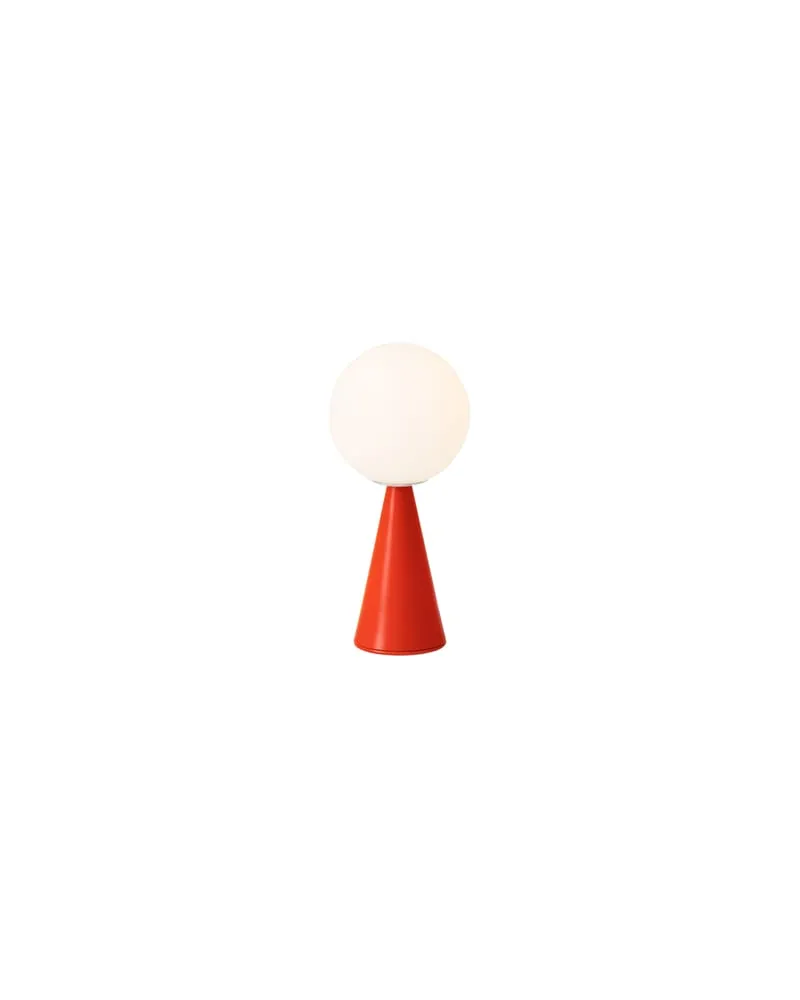 FontanaArte Tischleuchte Bilia - Rot - Satiniertes mungeblasenes Glas - Designer Gio Ponti 