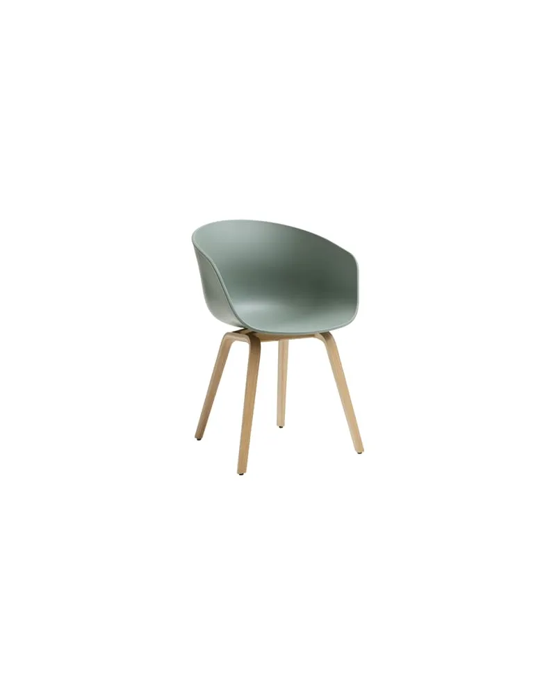 Hay Sessel About a chair - Grün - Recyceltes Polypropylen - Designer Hee Welling 