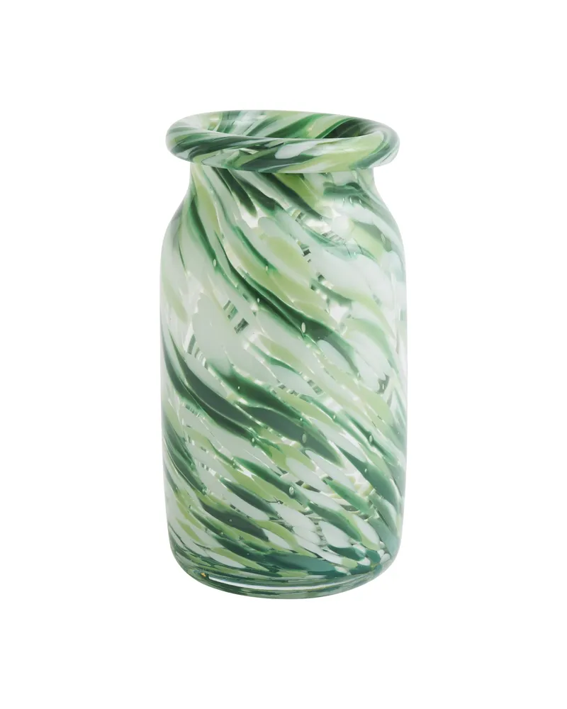 Hay Vase Splash - Grün - geblasenes Glas 