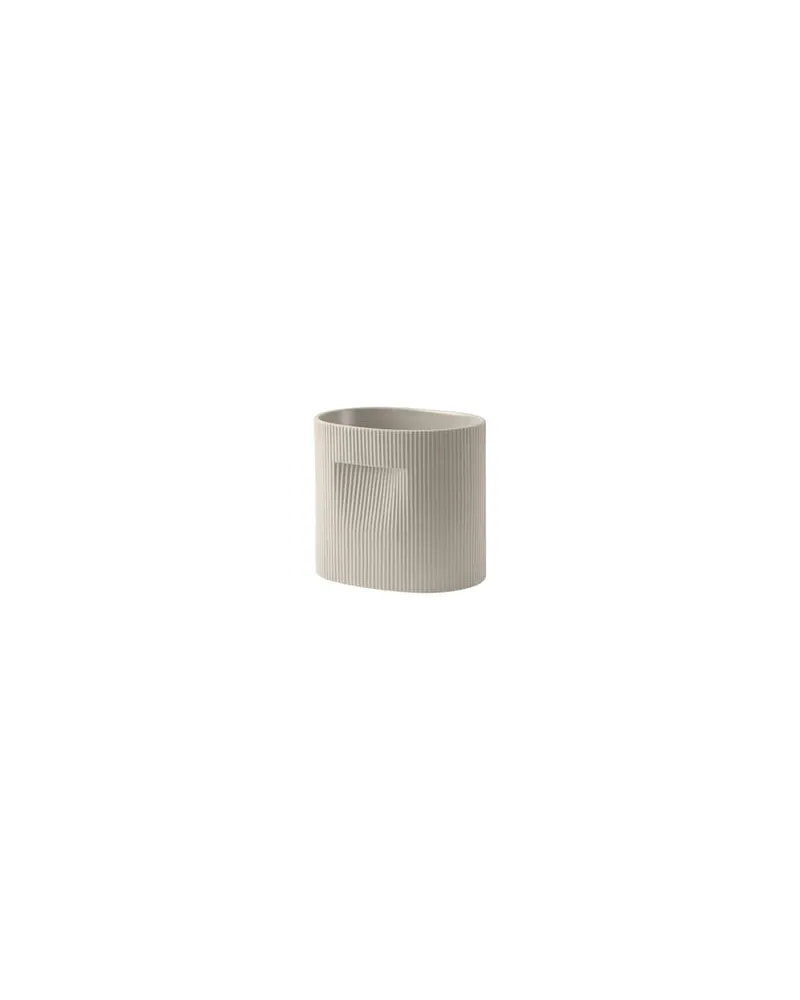 Muuto Blumentopf Ridge - Beige - Terrakotta - Designer Studio Kaksikko 