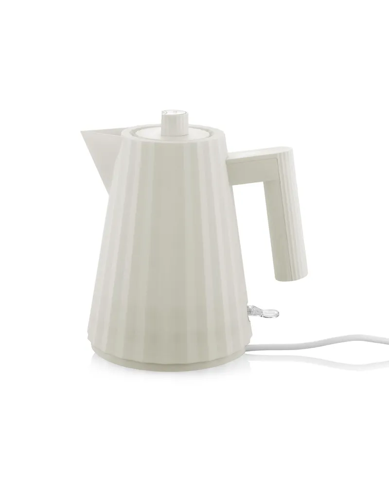 Alessi Wasserkocher Plissé - Weiß - thermoplastisches Harz - Designer Michele de Lucchi 