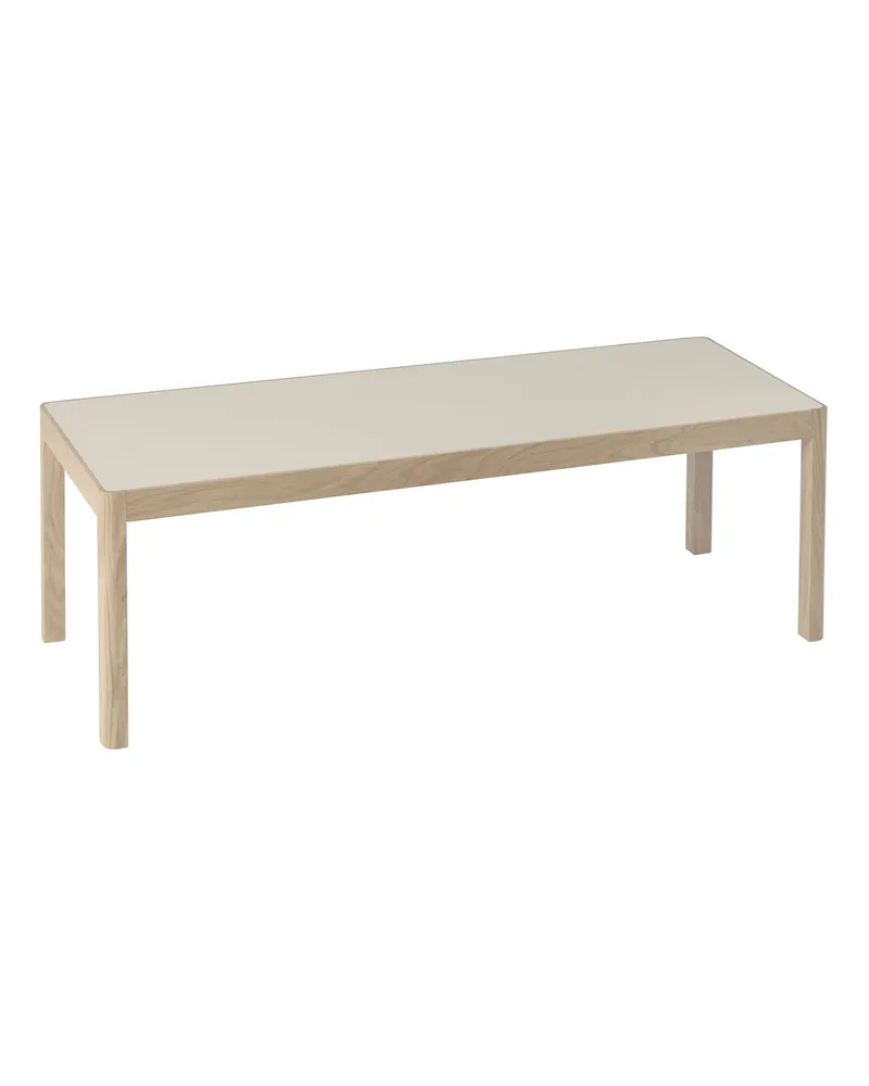 Muuto Couchtisch Workshop - Holz natur - Linoleum - Designer Cecilie Manz 