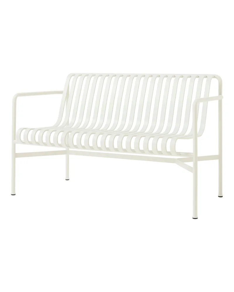 Hay Bank mit Rückenlehne Palissade - Weiß - Stahl - Designer Ronan & Erwan Bouroullec 
