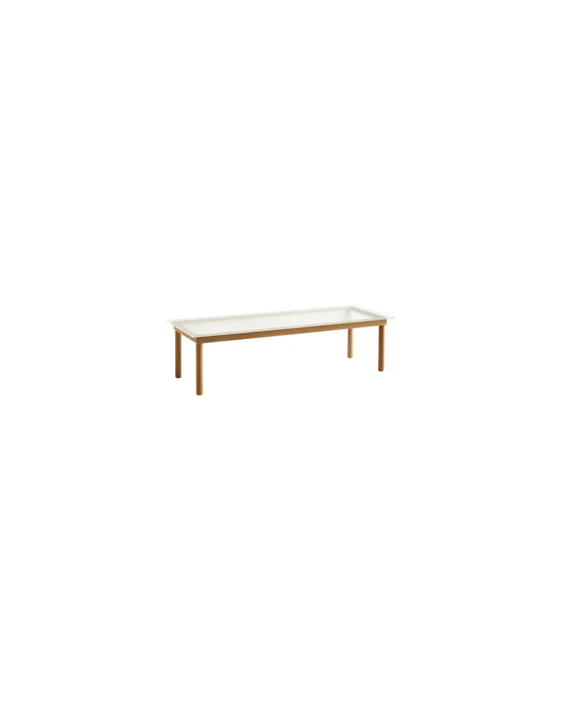Hay Couchtisch Kofi - Holz natur - Geriffeltes Hartglas - Designer Martin Solem 
