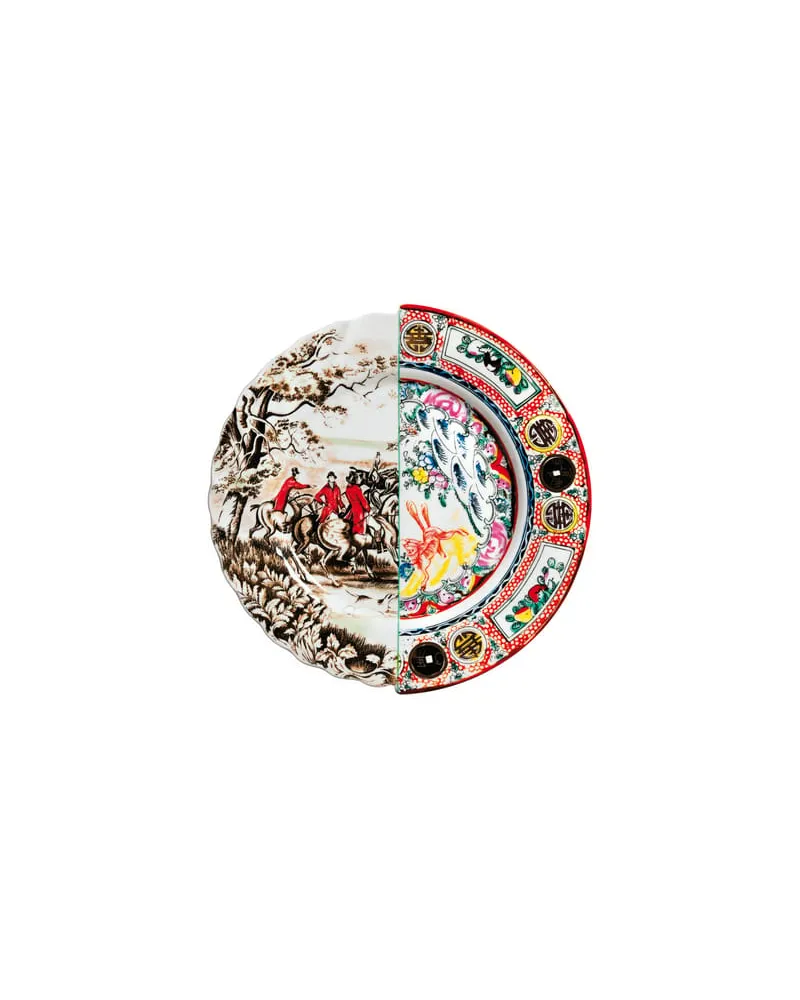 Seletti Teller Hybrid - Bunt - Porzellan - Designer Studio CTRLZAK 
