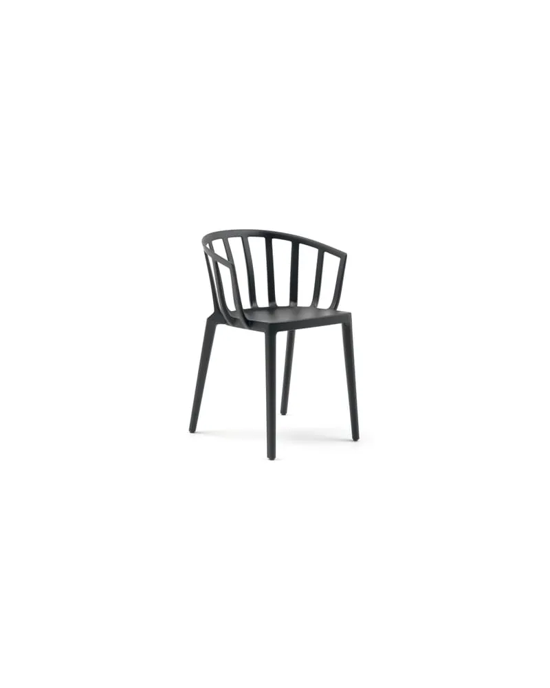 Kartell Stapelbarer Sessel Generic - Schwarz - Polykarbonat - Designer Philippe Starck 