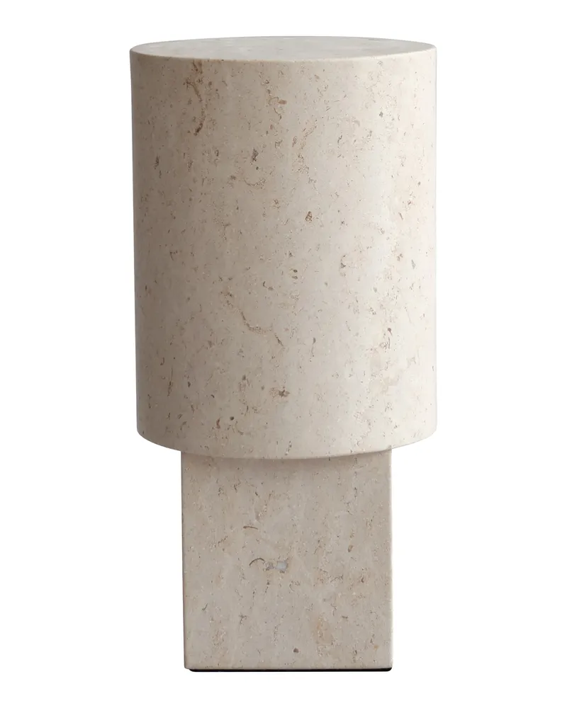 101 Copenhagen Beistelltisch Column - Beige - Stein - Designer Tommy Hyldahl 