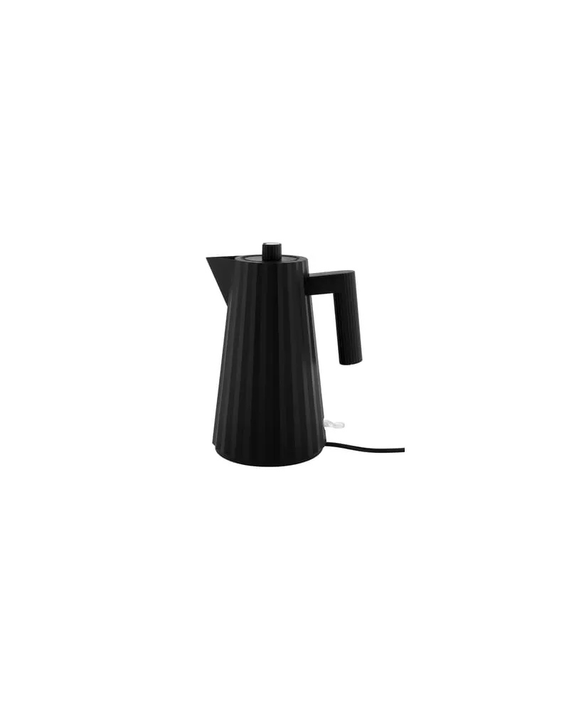 Alessi Wasserkocher Plissé - Schwarz - thermoplastisches Harz - Designer Michele de Lucchi 