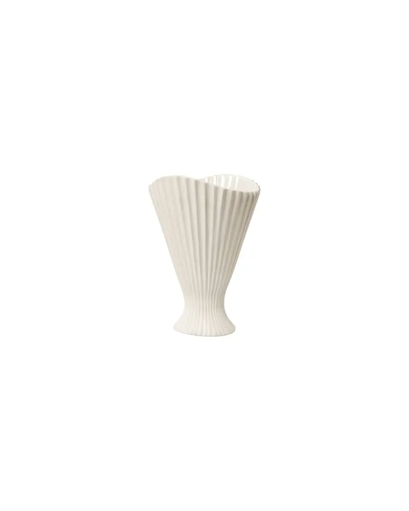ferm LIVING Vase Fountain - Weiß - Sandstein - Designer Trine Andersen 