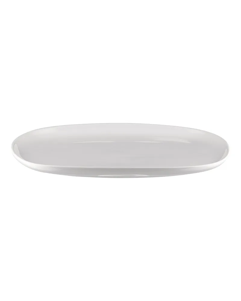 Alessi Servierplatte Itsumo - Weiß - Porzellan - Designer Naoto Fukasawa 