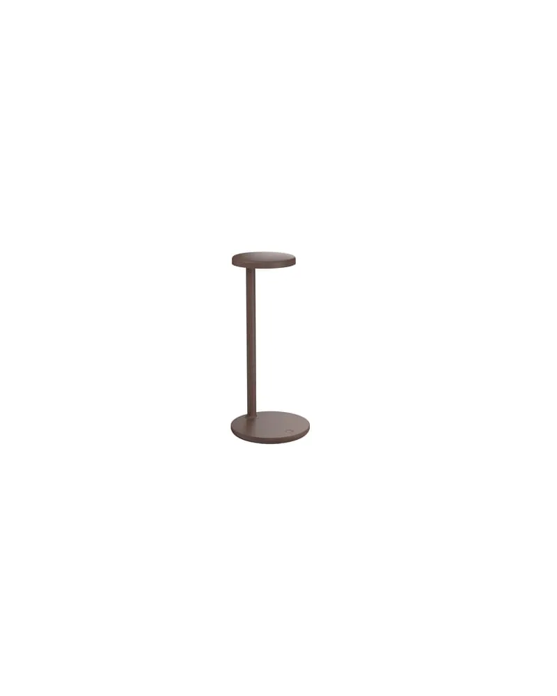 Flos Tischleuchte Oblique - Braun - Gegossenes Aluminium - Designer Vincent Van Duysen 
