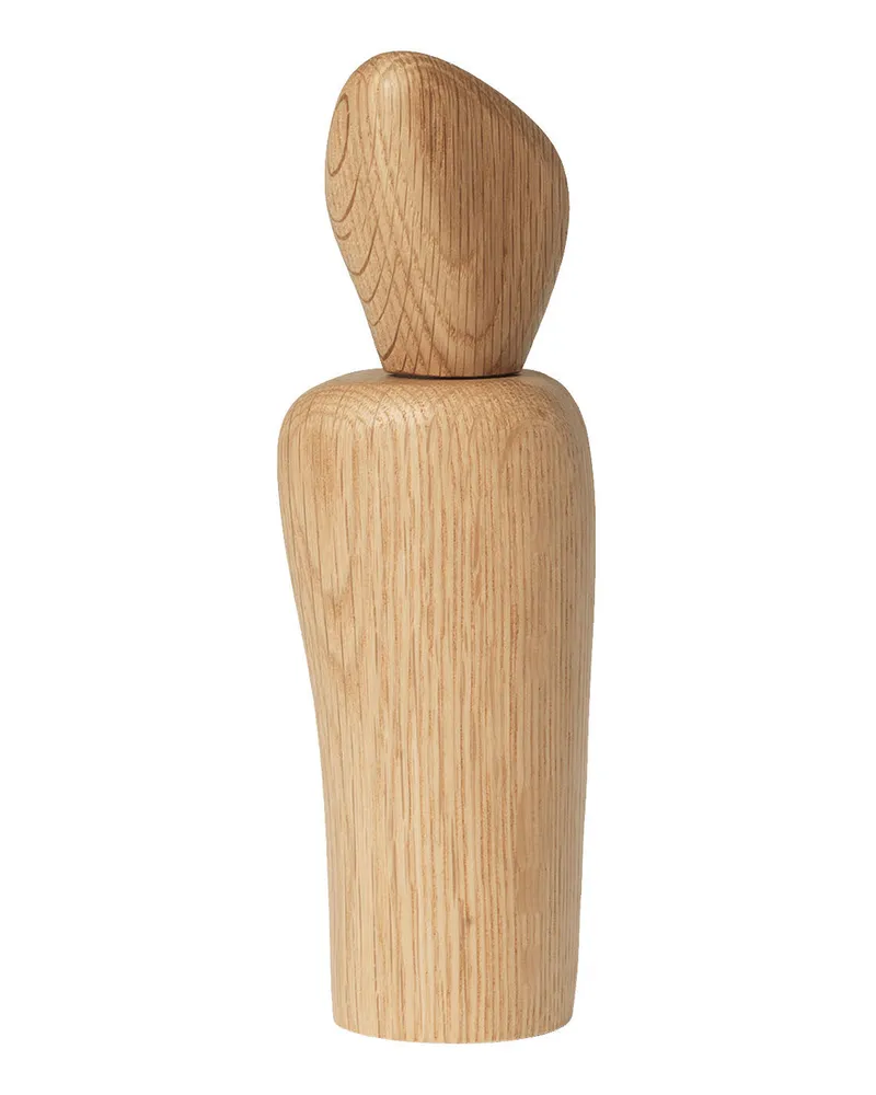 ferm LIVING Gewürzmühle Cairn - Holz natur - massive Eiche - Designer Trine Andersen 