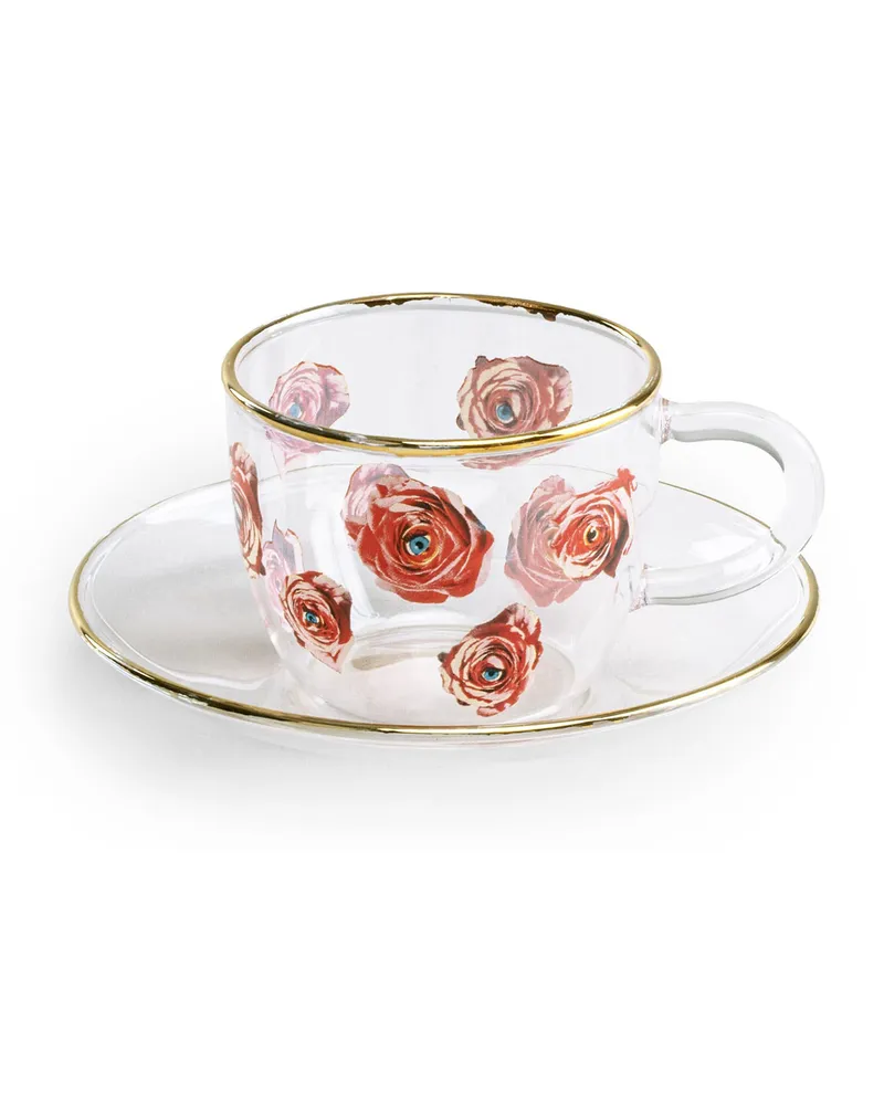 Seletti Kaffeetasse Toilet Paper - Bunt - Borosilikatglas - Designer Floris Hovers 