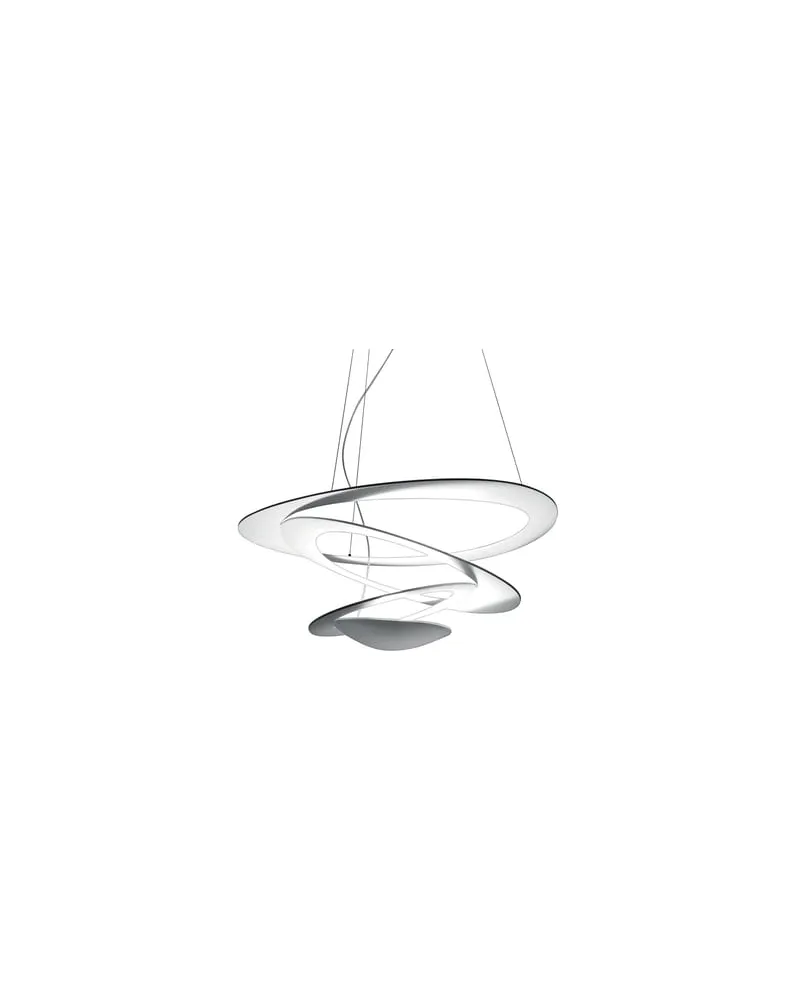 Artemide Pendelleuchte Pirce - Weiß - klarlackbeschichtetes Aluminium - Designer Giuseppe Maurizio Scutellà 