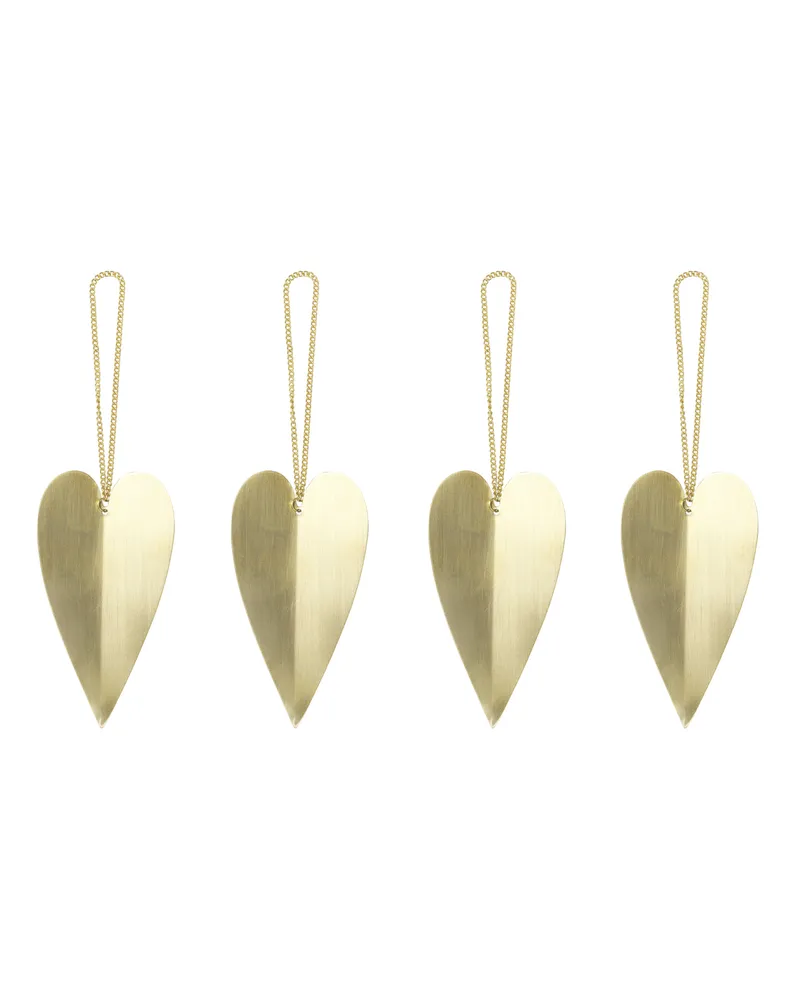 ferm LIVING Weihnachtskugel Noël - Gold - Massives Messing - Designer Trine Andersen 
