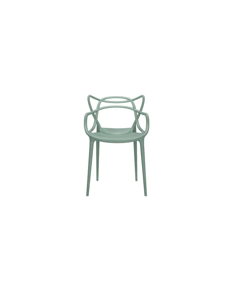 Kartell Stapelbarer Stuhl Masters - Grün - Recyceltes thermoplast. Technopolymer - Designer Philippe STARCK with Eugeni QUITLLET 