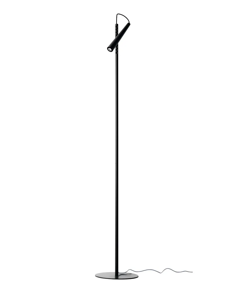 Foscarini Stehleuchte Magneto - Schwarz - lackierter Stahl - Designer Giulio Iacchetti 