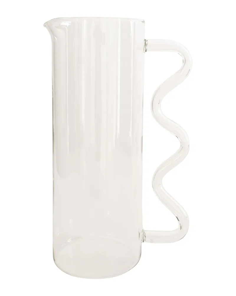 Sophie Lou Jacobsen Karaffe Wave - Gelb - Borosilikatglas - Designer Sophie Lou Jacobsen 