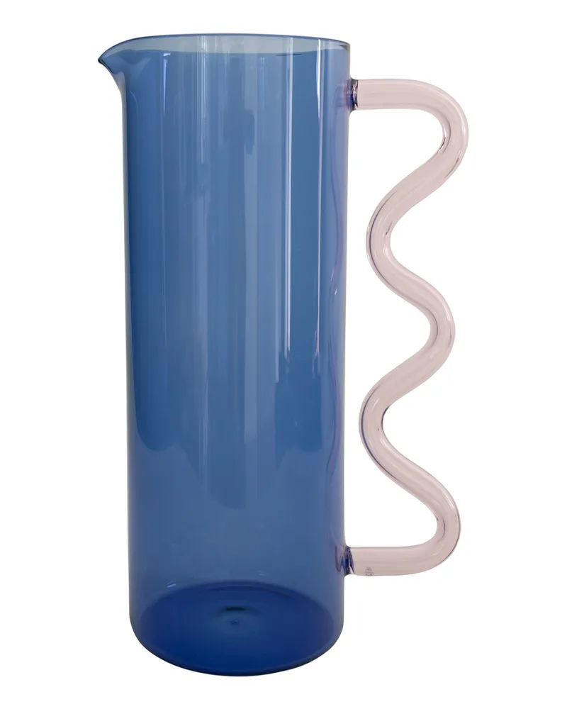 Sophie Lou Jacobsen Karaffe Wave - Gelb - Borosilikatglas - Designer Sophie Lou Jacobsen 