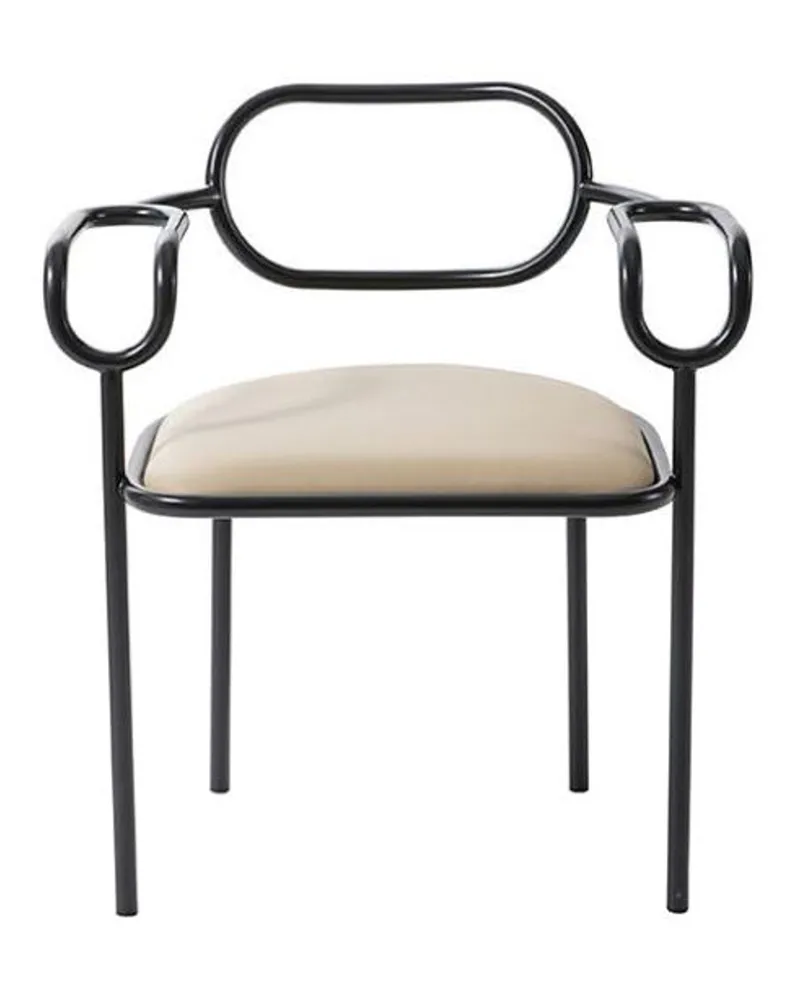 Cappellini Gepolsterter Sessel 01 Chair - Braun - Mehrschicht-Buchenholz - Designer Shiro Kuramata 