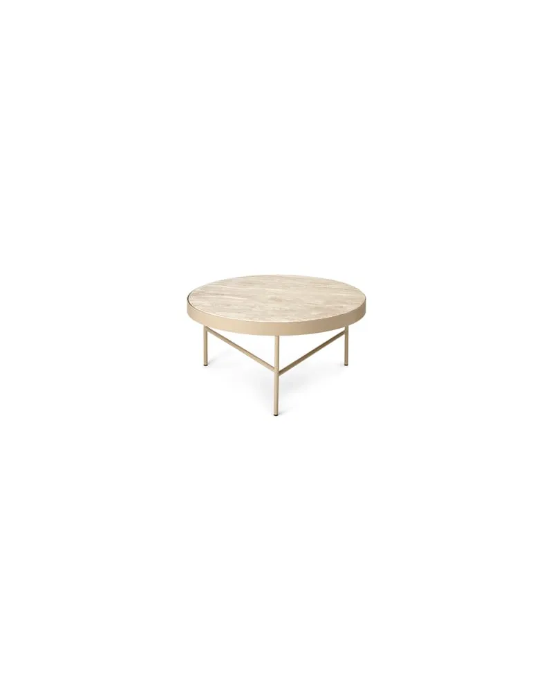 ferm LIVING Couchtisch Marble - Beige - Travertin - Designer Trine Andersen 