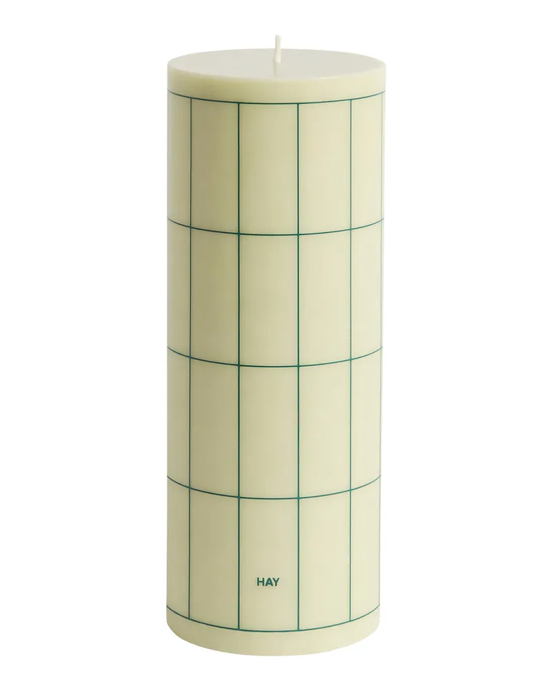 Hay Blockkerze Column - Grün - Stearin 