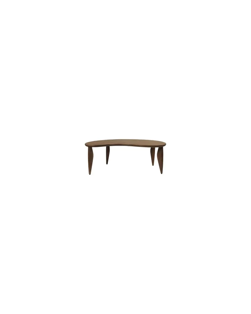 ferm LIVING Couchtisch Feve - Braun - Nussbaum massiv FSC 